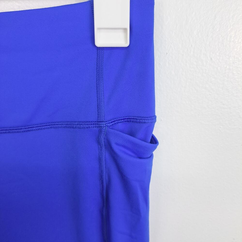 Under Armour Leggings XS Blue‎ Fitted Workout Pants Pockets Ankle Slit - Picture 5 of 14